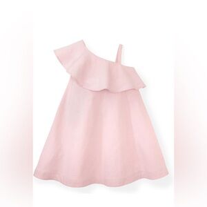 Hope & Henry Baby Linen One Shoulder Flounce Dress
